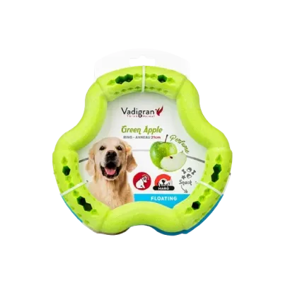 Jouet chien TPR anneau Green Apple 21cm
